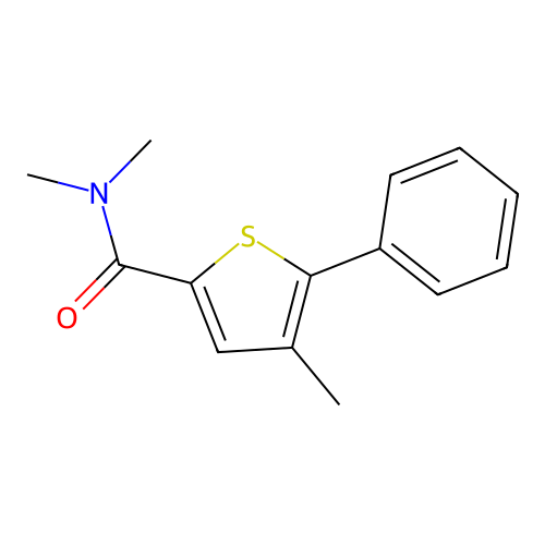 N,N,4-三甲基-5-苯基噻吩-2-甲酰胺 structure