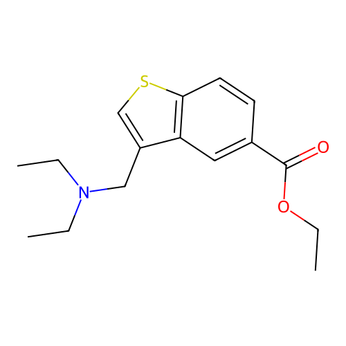 Ethyl 3-[(diethylamino)methyl]-1-benzothiophene-5-carboxylate structure