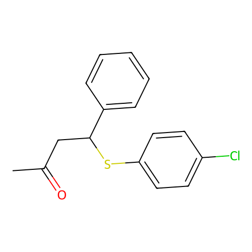 4-(4-Chlorophenyl)sulfanyl-4-phenylbutan-2-one structure