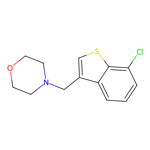 4-[(7-Chloro-1-benzothien-3-yl)methyl]morpholine structure