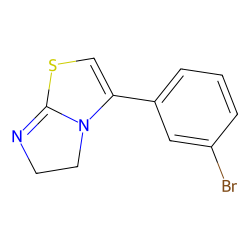 3-(3-Bromophenyl)-5,6-dihydroimidazo[2,1-b][1,3]thiazole structure