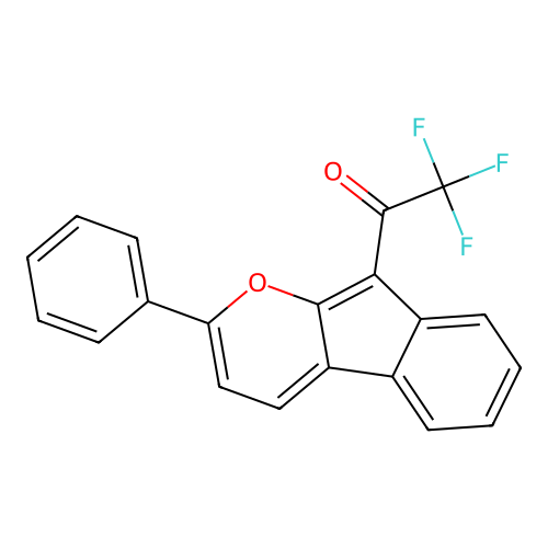 2,2,2-Trifluoro-1-(2-phenylindeno[2,1-b]pyran-9-yl)ethanone structure