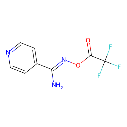 N'-[(2,2,2-trifluoroacetyl)oxy]-4-pyridinecarboximidamide structure