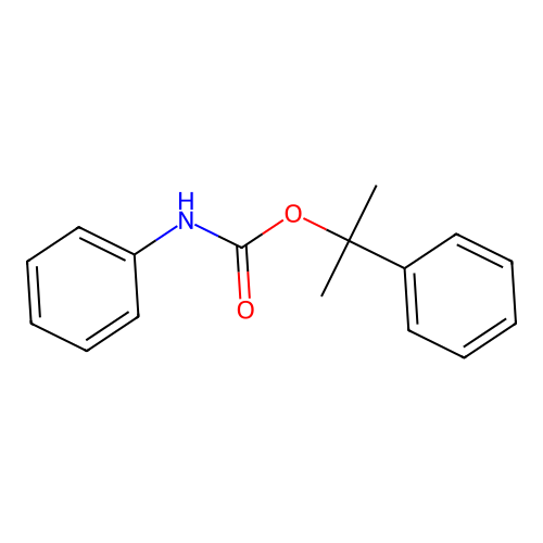 2-phenylpropan-2-yl N-phenylcarbamate structure