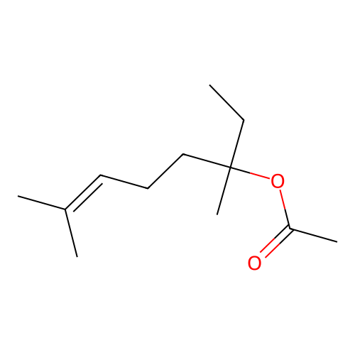 3,7-Dimethyloct-6-en-3-yl acetate structure