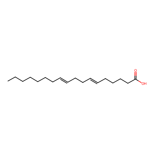 6E,10E-octadecadienoic acid structure