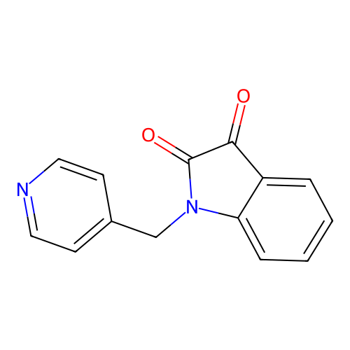 1-(Pyridin-4-ylmethyl)indoline-2,3-dione structure