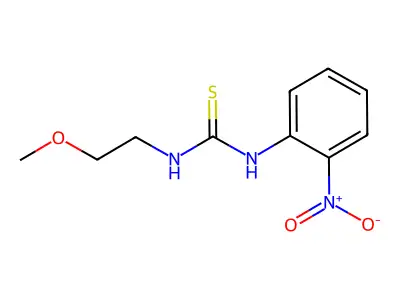 1-(2-Methoxyethyl)-3-(2-nitrophenyl)thiourea structure