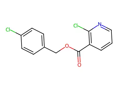 (4-Chlorophenyl)methyl 2-chloropyridine-3-carboxylate structure