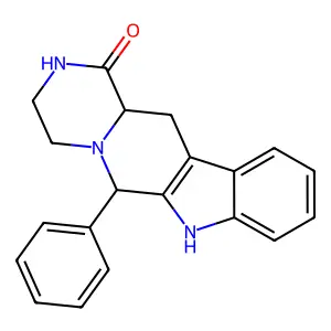 Pyrazino(1',2':1,6)pyrido(3,4-b)indol-1(2H)-one, 3,4,6,7,12,12a-hexahydro-6-phenyl-, (E)-(+-)- structure