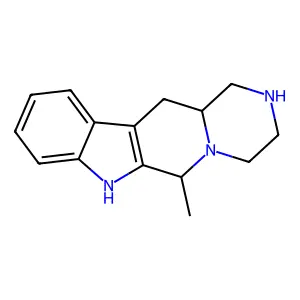 Pyrazino(1',2':1,6)pyrido(3,4-b)indole, 1,2,3,4,6,7,12,12a-octahydro-6-methyl-, (Z)-(+-)- structure