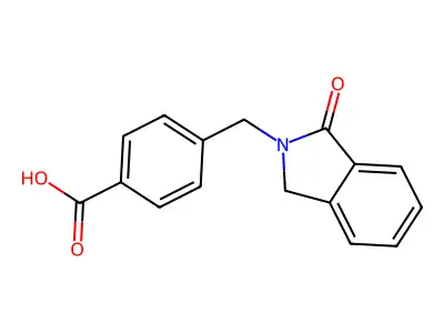 4-((1-Oxoisoindolin-2-yl)methyl)benzoic acid structure