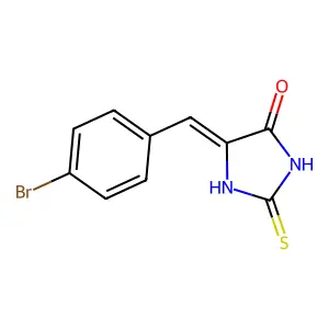 (5Z)-5-[(4-bromophenyl)methylidene]-2-sulfanylideneimidazolidin-4-one structure