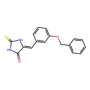 (Z)-5-(3-(Benzyloxy)benzylidene)-2-thioxoimidazolidin-4-one structure