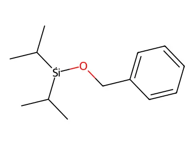 Phenylmethoxy-di(propan-2-yl)silane structure