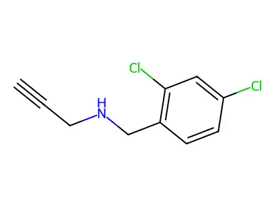 2,4-Dichloro-N-2-propyn-1-ylbenzenemethanamine structure