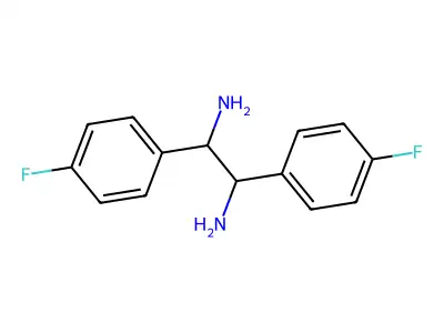 1,2-双(4-氟苯基)乙烷-1,2-二胺 structure
