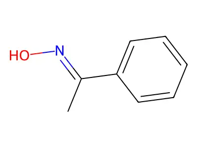1-Phenyl-1-ethanone oxime structure