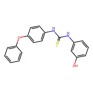 1-(3-Hydroxyphenyl)-3-(4-phenoxyphenyl)thiourea structure