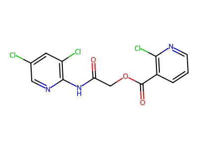[(3,5-Dichloropyridin-2-yl)carbamoyl]methyl 2-chloropyridine-3-carboxylate structure