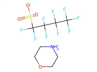 N-Morpholinium nonafluorobutanesulfonate structure