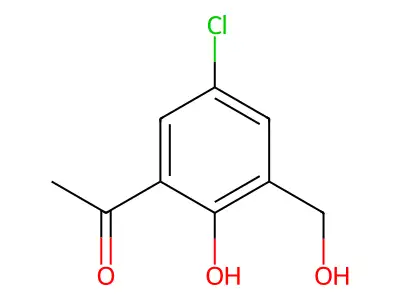 1-(5-Chloro-2-hydroxy-3-(hydroxymethyl)phenyl)ethanone structure