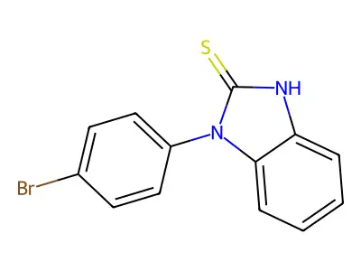3-(4-bromophenyl)-1H-benzimidazole-2-thione structure