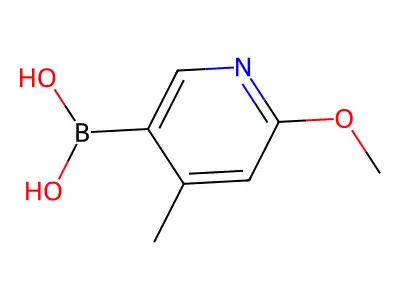 2-Methoxy-4-methylpyridine-5-boronic acid structure
