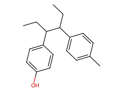 4-[1-Ethyl-2-(4-methylphenyl)butyl]phenol structure