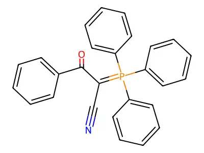 3-Oxo-3-phenyl-2-(triphenylphosphoranylidene)propionitrile structure