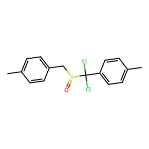 1-(Dichloro((4-methylbenzyl)sulfinyl)methyl)-4-methylbenzene structure