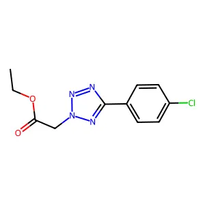 2H-Tetrazole-2-acetic acid, 5-(4-chlorophenyl)-, ethyl ester structure