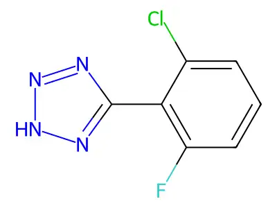 5-(2-chloro-6-fluorophenyl)-2H-tetrazole structure