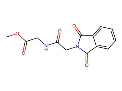 Methyl {[(1,3-dioxo-1,3-dihydro-2H-isoindol-2-YL)acetyl]amino}acetate structure