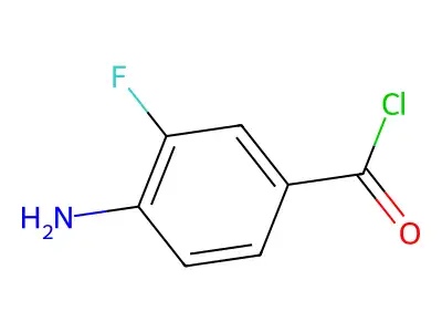 4-Amino-3-fluorobenzoyl chloride structure