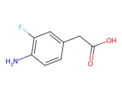 4-Amino-3-fluorophenylacetic acid structure