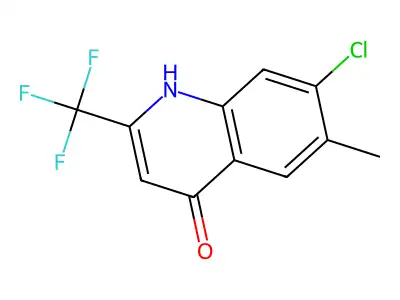 7-Chloro-4-hydroxy-6-methyl-2-(trifluoromethyl)quinoline structure