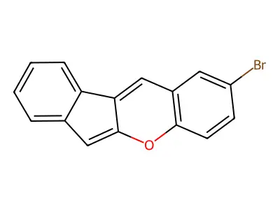 Benz[b]indeno[1,2-e]pyran, 2-bromo- structure