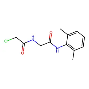 2-chloro-N-{[(2,6-dimethylphenyl)carbamoyl]methyl}acetamide structure