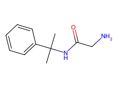 Glycinamide, N,N-diethylglycyl-N-(2-methyl-1-phenylethyl)- structure