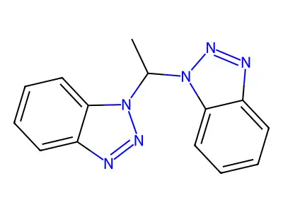 1-[1-(1H-1,2,3-Benzotriazol-1-yl)ethyl]-1H-1,2,3-benzotriazole structure