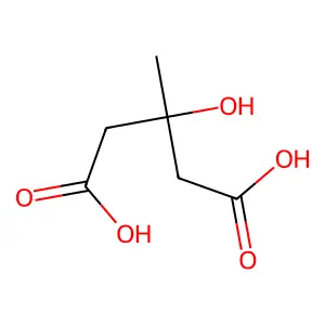 3-羟基-3-甲基戊二酸 structure