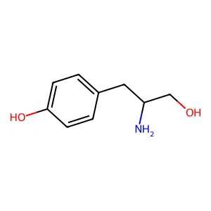 4-(2-Amino-3-hydroxypropyl)phenol structure