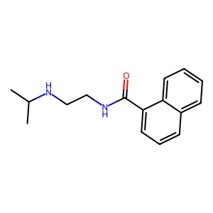 1-Naphthalenecarboxamide, N-(2-(isopropylamino)ethyl)- structure