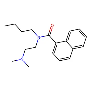 1-Naphthalenecarboxamide, N-butyl-N-(2-(dimethylamino)ethyl)- structure