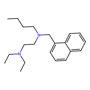1,2-Ethanediamine, N-butyl-N',N'-diethyl-N-(1-naphthalenylmethyl)- structure