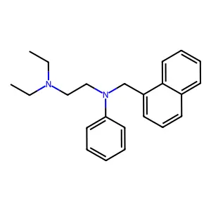 1,2-Ethanediamine, N,N-diethyl-N'-(1-naphthalenylmethyl)-N'-phenyl- structure