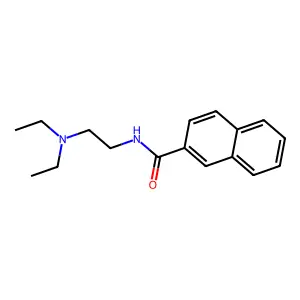 2-Naphthalenecarboxamide, N-(2-(diethylamino)ethyl)- structure