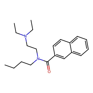 2-Naphthalenecarboxamide, N-butyl-N-(2-(diethylamino)ethyl)- structure