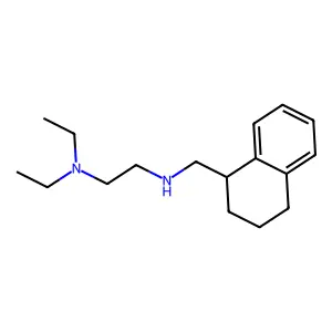 1,2-Ethanediamine, N,N-diethyl-N'-((1,2,3,4-tetrahydro-1-naphthalenyl)methyl)- structure